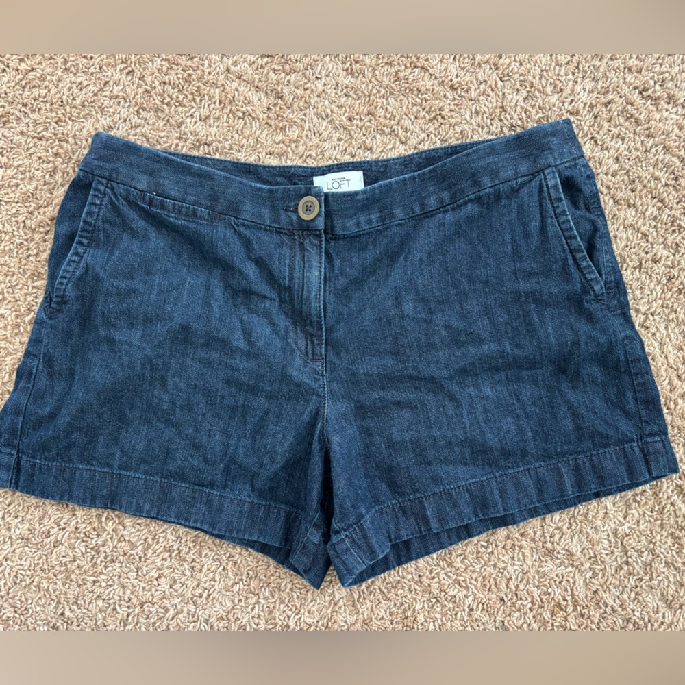 LOFT Women's Jean Shorts - Deep Blue